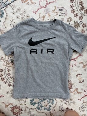 Nike Gray Tee with Black AIR Logo- Boys XS